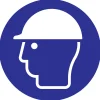 Signalisation-Pickup Pictogramme protection de la tête Ø 18 cm