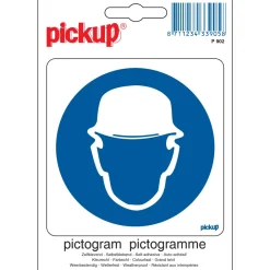 Signalisation-Pickup Pictogramme protection de la tête 10 x 10 cm