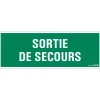 Signalisation-Pickup Pictogramme sortie de secours 33 x 12 cm