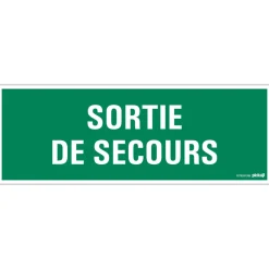 Signalisation-Pickup Pictogramme sortie de secours 33 x 12 cm