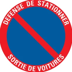 Signalisation-Pickup Pictogramme sortie de voiture Ø 18 cm