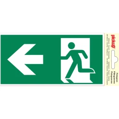 Signalisation-Pickup Pictogramme sortie secours gauche 10 x 20 cm