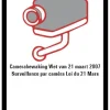 Signalisation-Pickup Pictogramme surveillance par caméra 18 x 12 cm