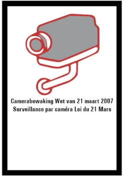 Signalisation-Pickup Pictogramme surveillance par caméra 18 x 12 cm