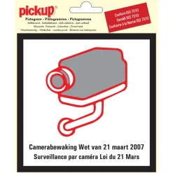 Signalisation-Pickup Pictogramme surveillance par caméra Ø 15 cm