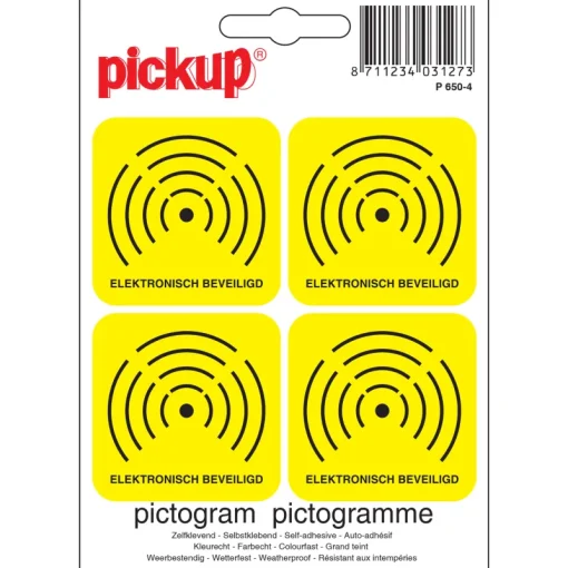 Signalisation-Pickup Pictogramme surveillance électronique 10 x 10 cm
