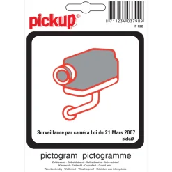 Signalisation-Pickup Pictogramme surveillance par caméra 10 x 10 cm