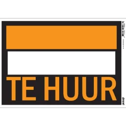 Signalisation-Pickup Pictogramme te huur 23 x 33 cm