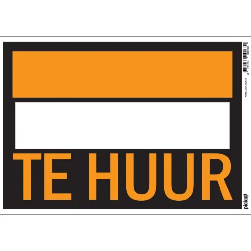 Signalisation-Pickup Pictogramme te huur 23 x 33 cm