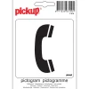 Signalisation-Pickup Pictogramme téléphone 10 x 10 cm