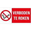 Signalisation-Pickup Pictogramme verboden te roken 15 x 30 cm