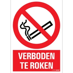 Signalisation-Pickup Pictogramme verboden te roken 23 x 33 cm