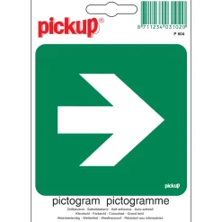 Signalisation-Pickup Pictogramme voie d'évacuation droite 10 x 10 cm