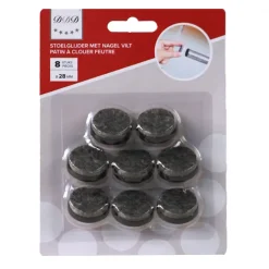 Des Ferrures De Meubles Et De Portes-DDD 8 pieces feutre patin a clouer 28 mm