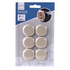 Des Ferrures De Meubles Et De Portes-DDD 6 pieces patin glisseur 35 mm beige