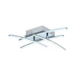 Plafonniers-Eglo Plafonnier Nevado LED chrome / blanc