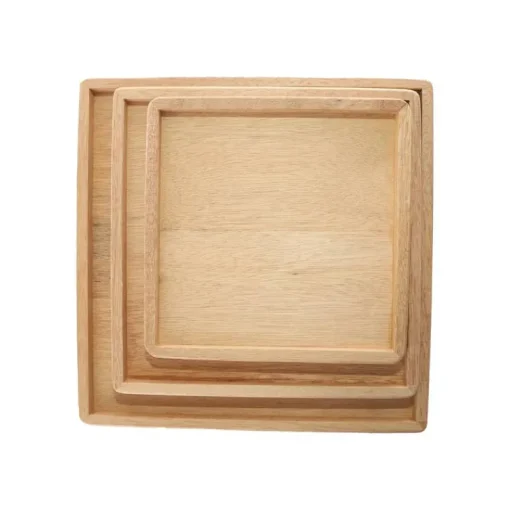 Décoration De Table | Décoration De Table-DDD Plateau bois carré S 20x20x2cm