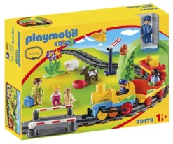 Jeux De Construction-Playmobil 1.2.3 Train Passagers + Circ - 70179
