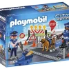 Jeux De Construction-Playmobil City Action Barrage De Police - 6924