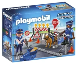 Jeux De Construction-Playmobil City Action Barrage De Police - 6924