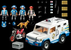 Jeux De Construction-Playmobil City Action Fourgon blindé avec convoyeurs de fonds