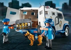 Jeux De Construction-Playmobil City Action Fourgon blindé avec convoyeurs de fonds
