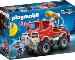 Jeux De Construction-Playmobil City Action 4X4 Pompier Lance-Eau - 9466