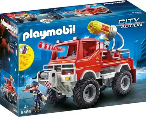 Jeux De Construction-Playmobil City Action 4X4 Pompier Lance-Eau - 9466