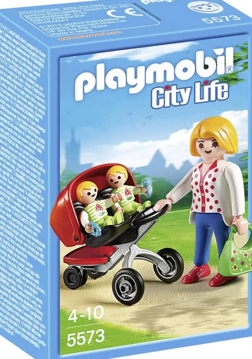 Jeux De Construction-Playmobil City Life Maman Avec Jumeaux - 5573