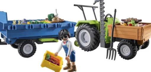 Jeux De Construction-Playmobil Country Tracteur avec remorque - 71249