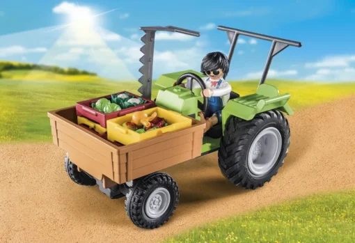 Jeux De Construction-Playmobil Country Tracteur avec remorque - 71249