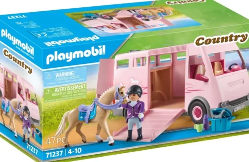 Jeux De Construction-Playmobil Country Van avec chevaux - 71237