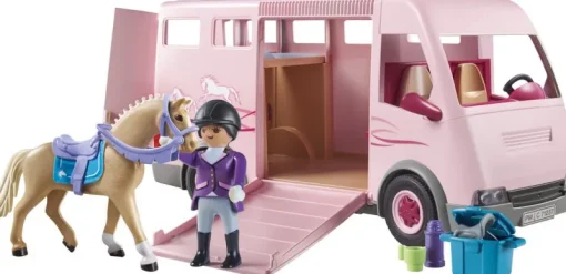 Jeux De Construction-Playmobil Country Van avec chevaux - 71237
