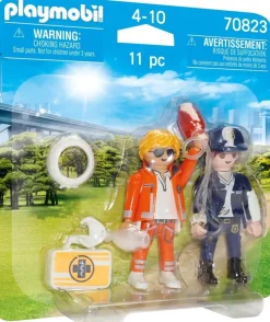 Jeux De Construction-Playmobil DuoPacks Médecin Urgentiste et Policière - 70823