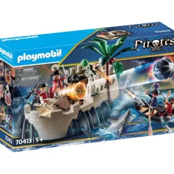 Jeux De Construction-Playmobil Pirates Bastion des soldats - 70413