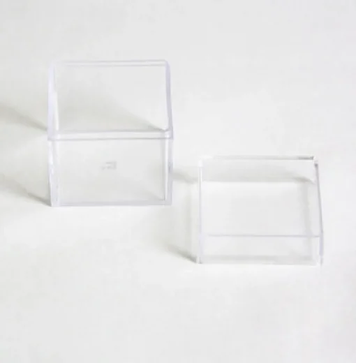 Dragées-Merkloos Plexi cube avec couvercle 5 cm