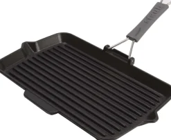 Casseroles Et Poêles-Staub Poêle grill rectangle noir 34 x 21 cm