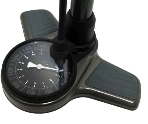 Accessoires Vélo-Maxxus Pompe à pieds acier Performance II avec manomètre