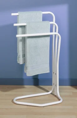 Accessoires-Allibert Porte essuie main Fidji blanc