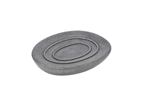Accessoires-Wenko Porte savon Pebble stone gris