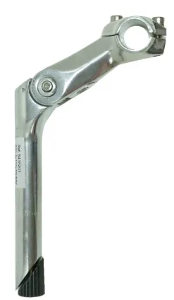 Accessoires Vélo-Maxxus Potence réglable alu argent Dia.25,4 mm / 180 mm / ext.110 mm