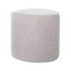 Tabourets Et Poufs-DDD Pouf Tirana - Ø40x38cm - Gris Clair