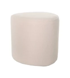 Tabourets Et Poufs-DDD Pouf Tirana - Ø40x38cm - Vanille
