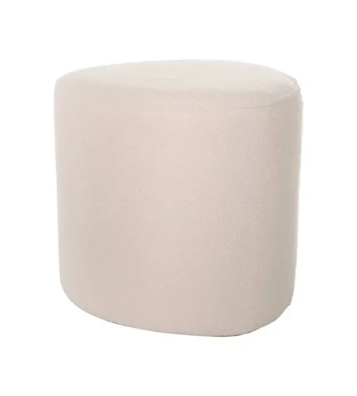 Tabourets Et Poufs-DDD Pouf Tirana - Ø40x38cm - Vanille