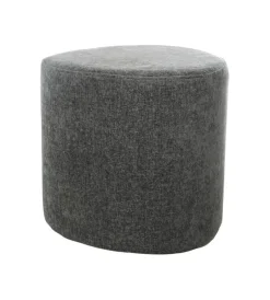 Tabourets Et Poufs-DDD Pouf Tirana - Ø40x38cm - Vert Pin