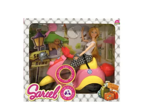 Poupées Et Peluches-DDD Toys Poupée mannequin + moto