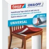 Rubans Adhésif-Tesa Pour la fixation de tissus sur des surfaces dures 20 mm x 100 cm blanc