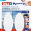 Rubans Adhésif-Tesa Powerstrips crochet Large 6,8 cm blanc (2 pcs)