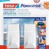 Rubans Adhésif-Tesa Powerstrips® crochets L rectangulaires blancs (2 crochets + 4 languettes)