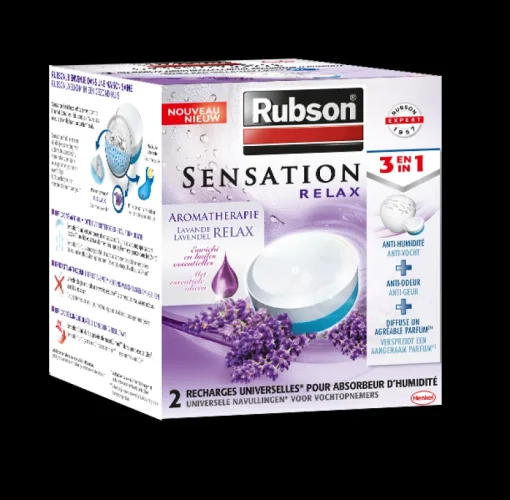 Recharges-Rubson Powertab 3 en 1 lavande 2 x 300 g